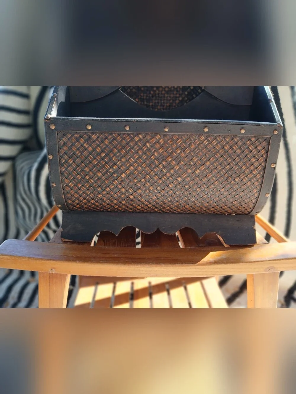Vintage Ratan Magazine Rack *See Description*
